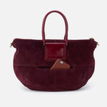 Load image into Gallery viewer, Sheila Large Crossbody Garnet Suede
