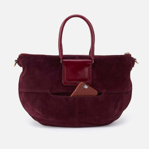 Sheila Large Crossbody Garnet Suede