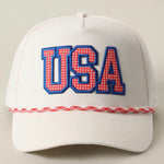 Load image into Gallery viewer, USA Red Rope Hat
