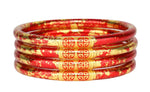 Load image into Gallery viewer, KOI Red All Weather Bangles set of 4
