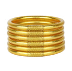 Load image into Gallery viewer, Gold All Weather Bangles Set of 6
