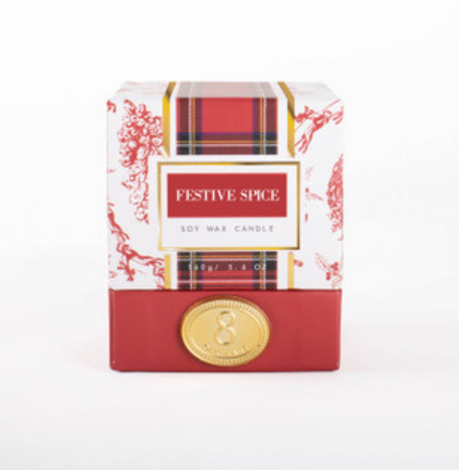 Festive Spice Boxed Soy Wax Candle