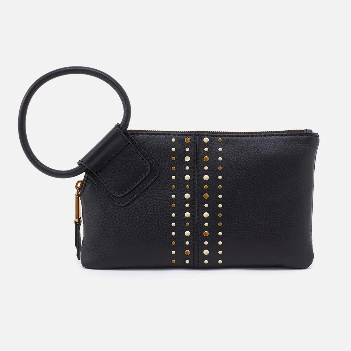 Sable Wristlet Black Pebbled