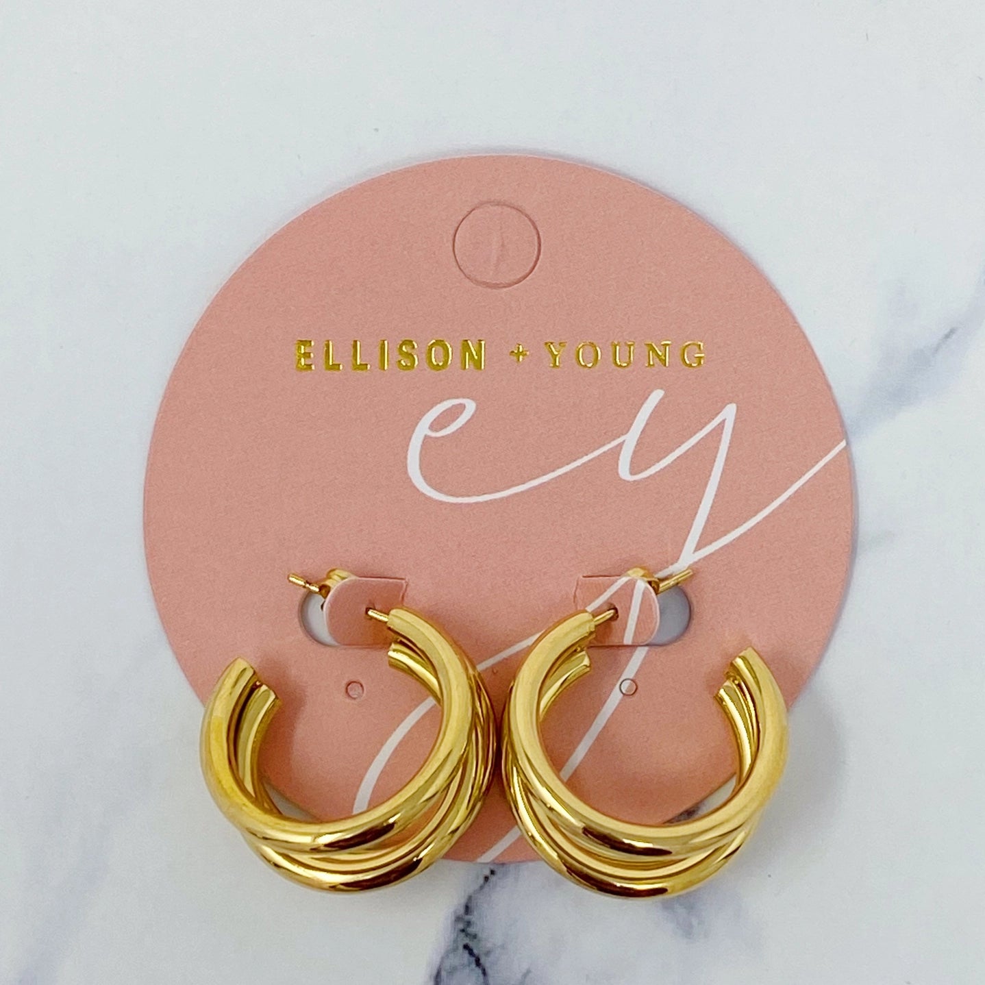 Triple Ring Earrings