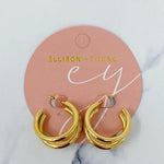 Load image into Gallery viewer, Triple Ring Earrings
