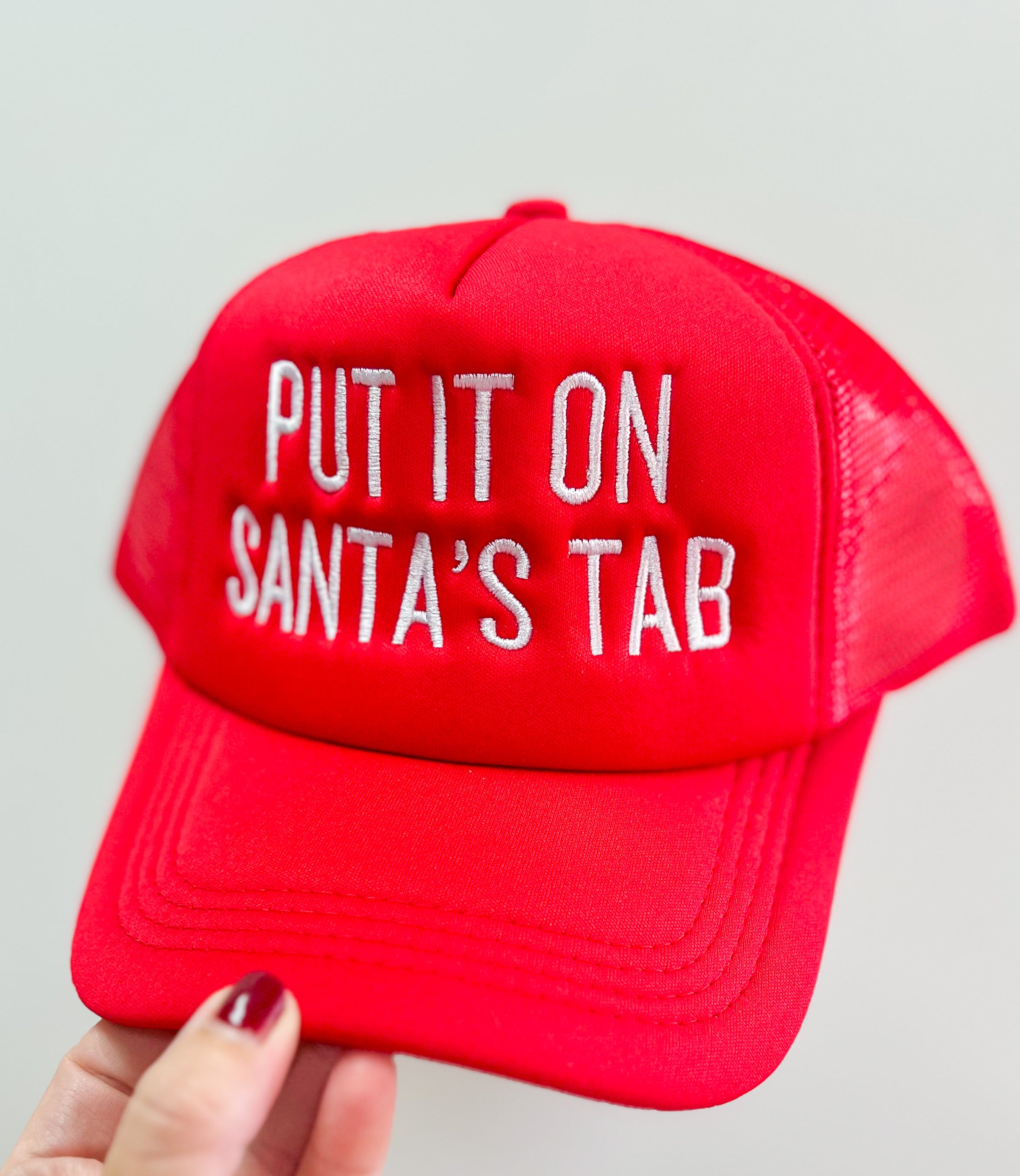 Put it on Santa's Tab Trucker Hat