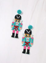 Load image into Gallery viewer, Sargeant Nutcracker Earrings
