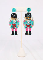 Load image into Gallery viewer, Sargeant Nutcracker Earrings
