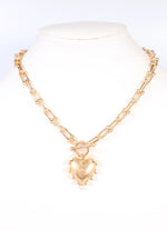 Load image into Gallery viewer, Shapiro Pearl Heart Necklace
