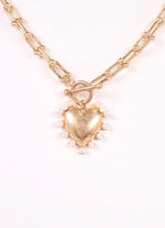 Load image into Gallery viewer, Shapiro Pearl Heart Necklace
