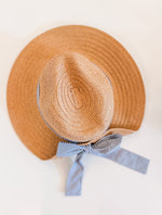 Load image into Gallery viewer, Rebecca Ribbon Tie Sunhat
