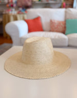 Load image into Gallery viewer, Natural Palm Fedora
