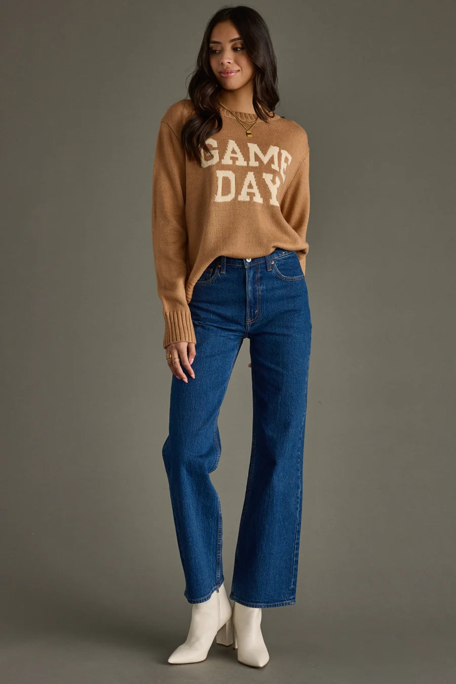 Tan Game Day Sweater
