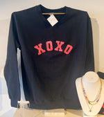 Load image into Gallery viewer, XOXO Sweatshirt Black
