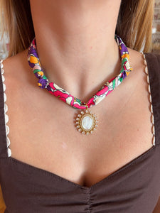 Mother Mary Scarf Necklace