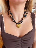 Load image into Gallery viewer, Groovy Heart Scarf Necklace
