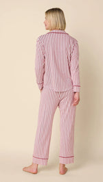 Load image into Gallery viewer, Holiday Stripe Pima Knit PJ Set
