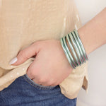 Load image into Gallery viewer, Mint All Weather Bangles
