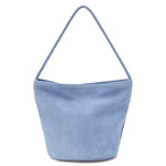Load image into Gallery viewer, Vancouver Bucket Bag - Dusty Blue Suede
