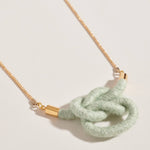 Load image into Gallery viewer, Square Fiber + Chain Necklace *More Colors
