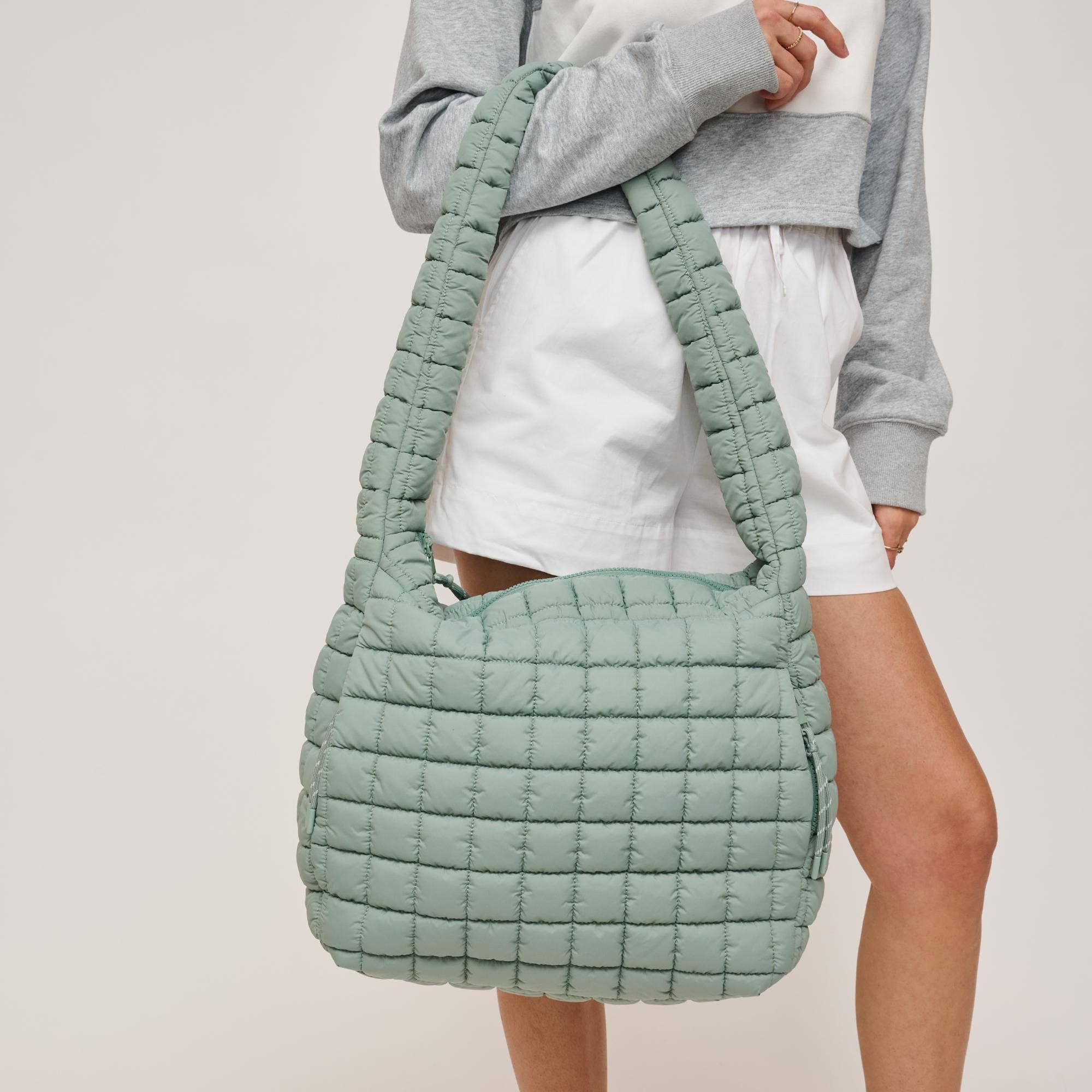 Leda Quilted Nylon Puffer Hobo