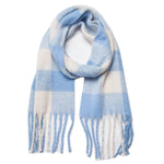 Load image into Gallery viewer, PLAID PATTERN FRINGE WINTER SCARF
