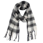 Load image into Gallery viewer, PLAID PATTERN FRINGE WINTER SCARF
