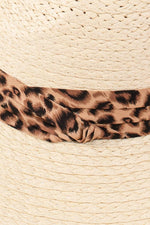 Load image into Gallery viewer, Leopard Band Straw Sun Hat
