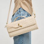 Load image into Gallery viewer, Ada Top Handle Woven East West Clutch Crossbody
