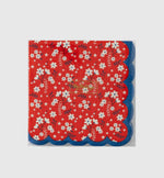 Load image into Gallery viewer, Americana Floral Cocktail Napkin
